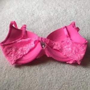 Soutien-gorge Victoria's Secret DREAM ANGELS Metallic Rose Argenté, Col Haut - Taille 32D, NEUF Avec étiquettes